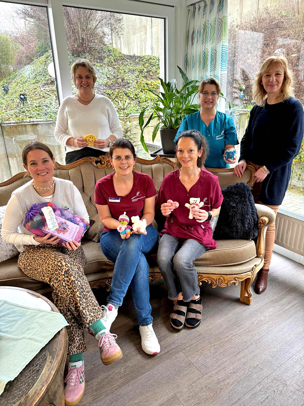 Das Team mit den Teddys